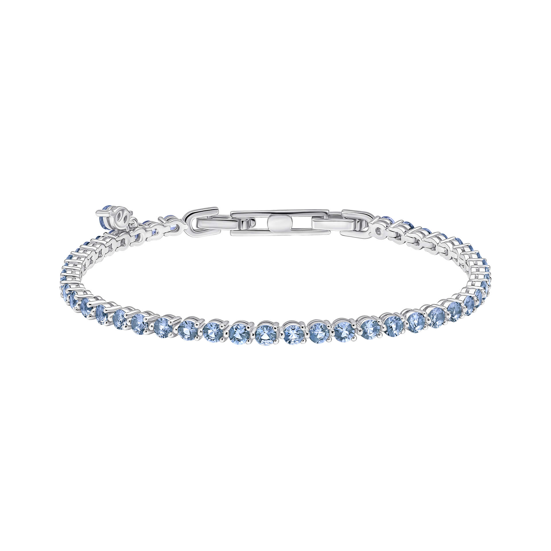 Diamonfire Small Zirconia Charm Tennis Bracelet