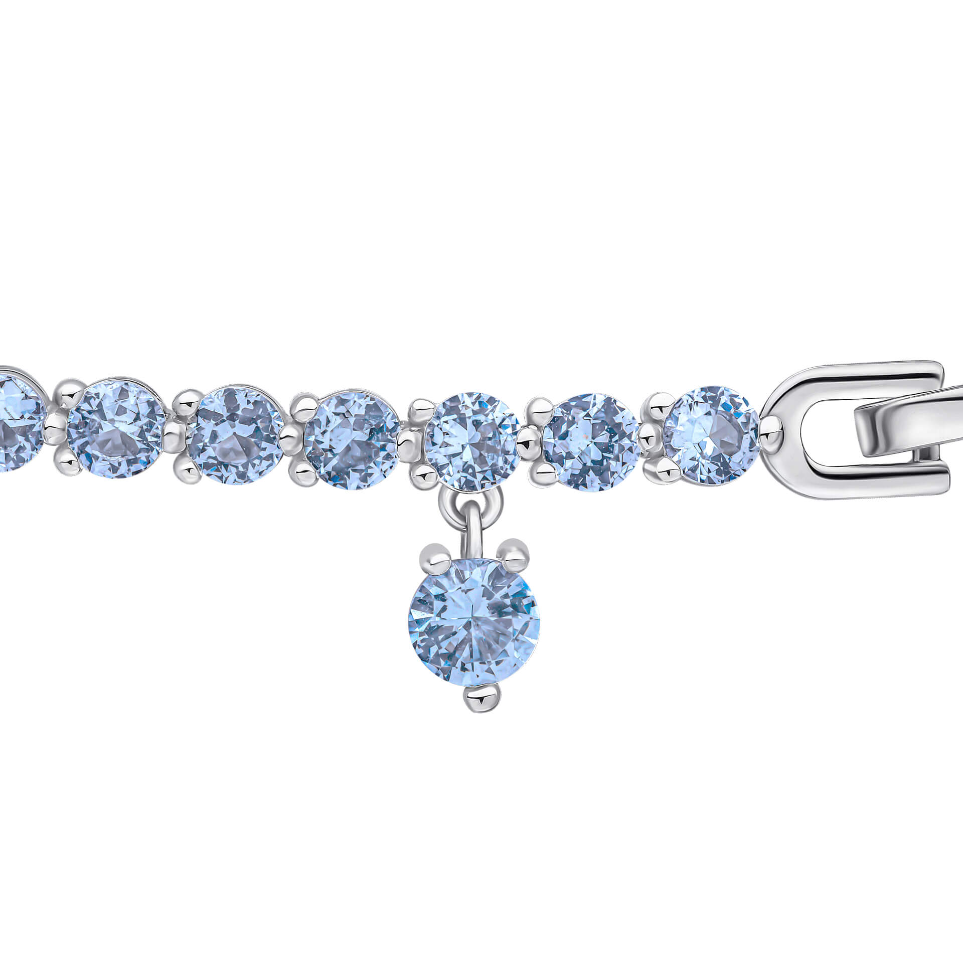 Diamonfire Small Zirconia Charm Tennis Bracelet