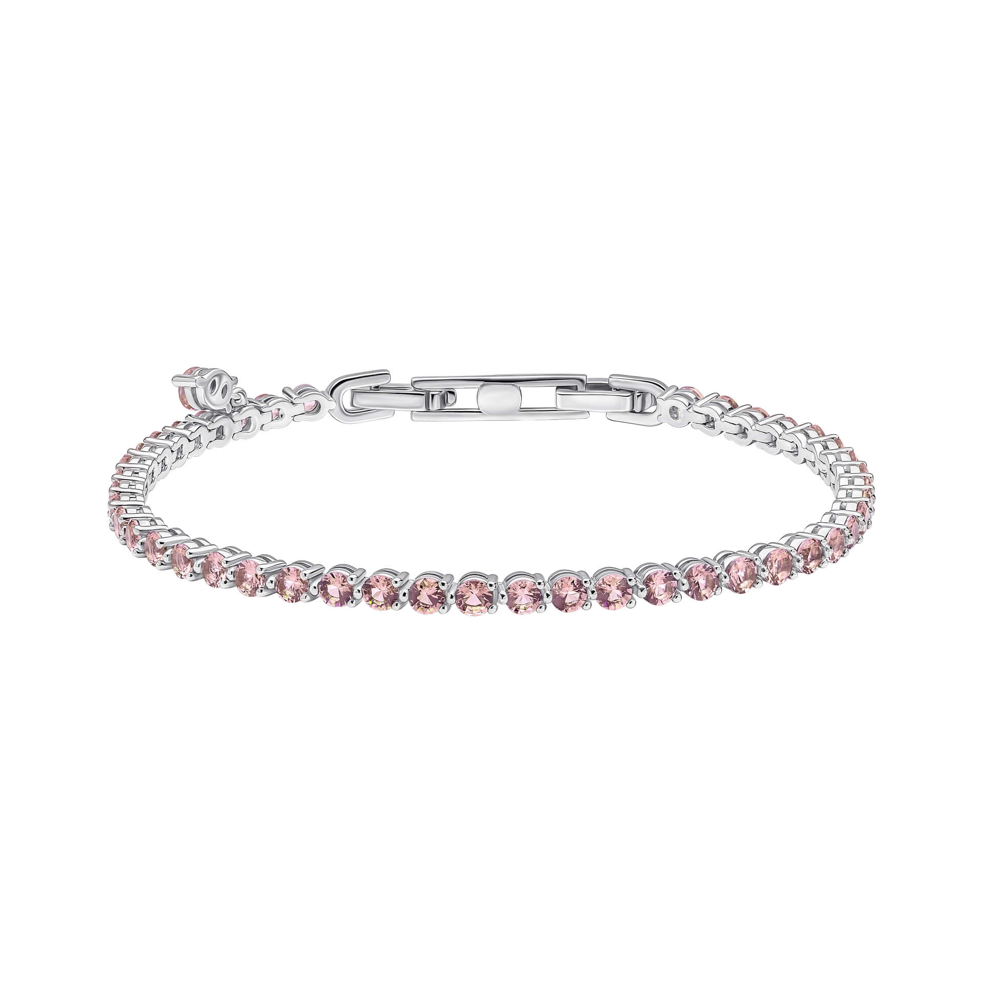 Diamonfire Small Zirconia Charm Tennis Bracelet