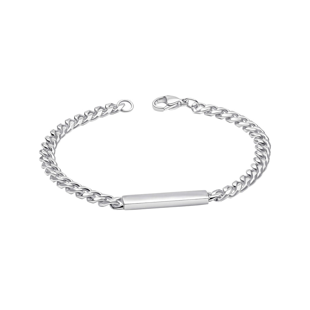 Fred Bennett Chain Bracelet with Engravable Bar