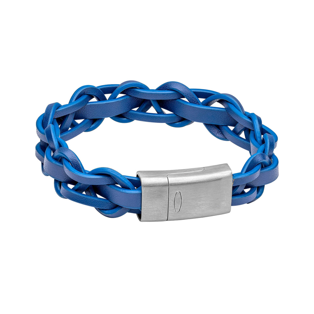 Fred Bennett Thick Braided Leather Bracelet