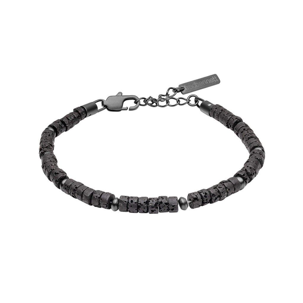 Fred Bennett Lava Stone Beaded Bracelet