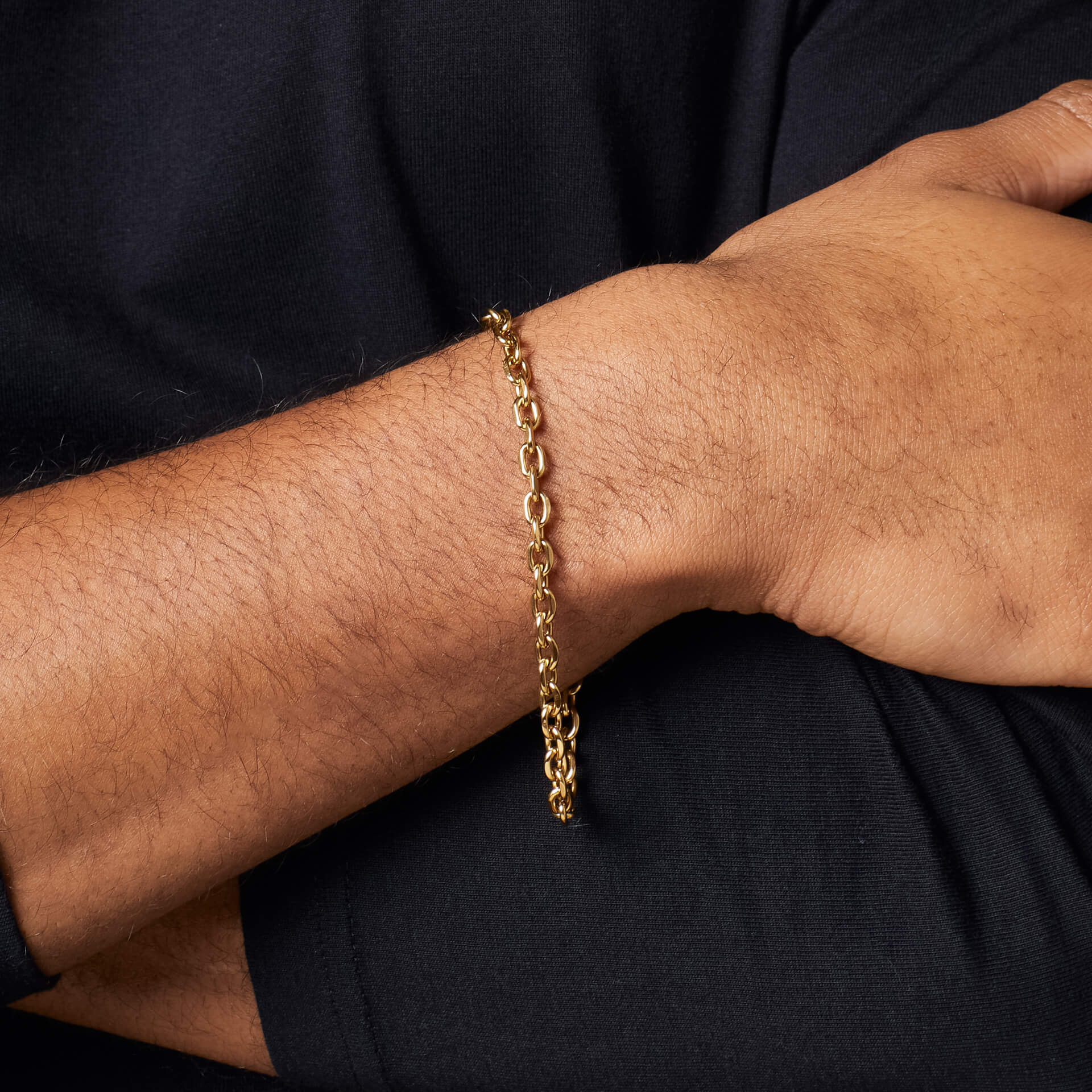 Fred Bennett Stainless Steel Cable Link Bracelet
