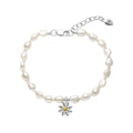 Laura Ashley Silver Kids Everingham Meadow Daisy Bracelet