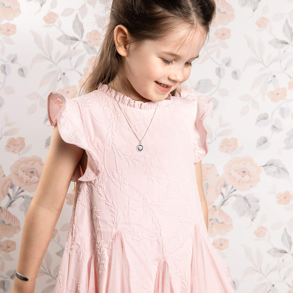 Laura Ashley Silver Kids Rosmere Love Heart Toggle Bracelet