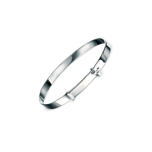 D for Diamond Cross Expanding Bangle — B775