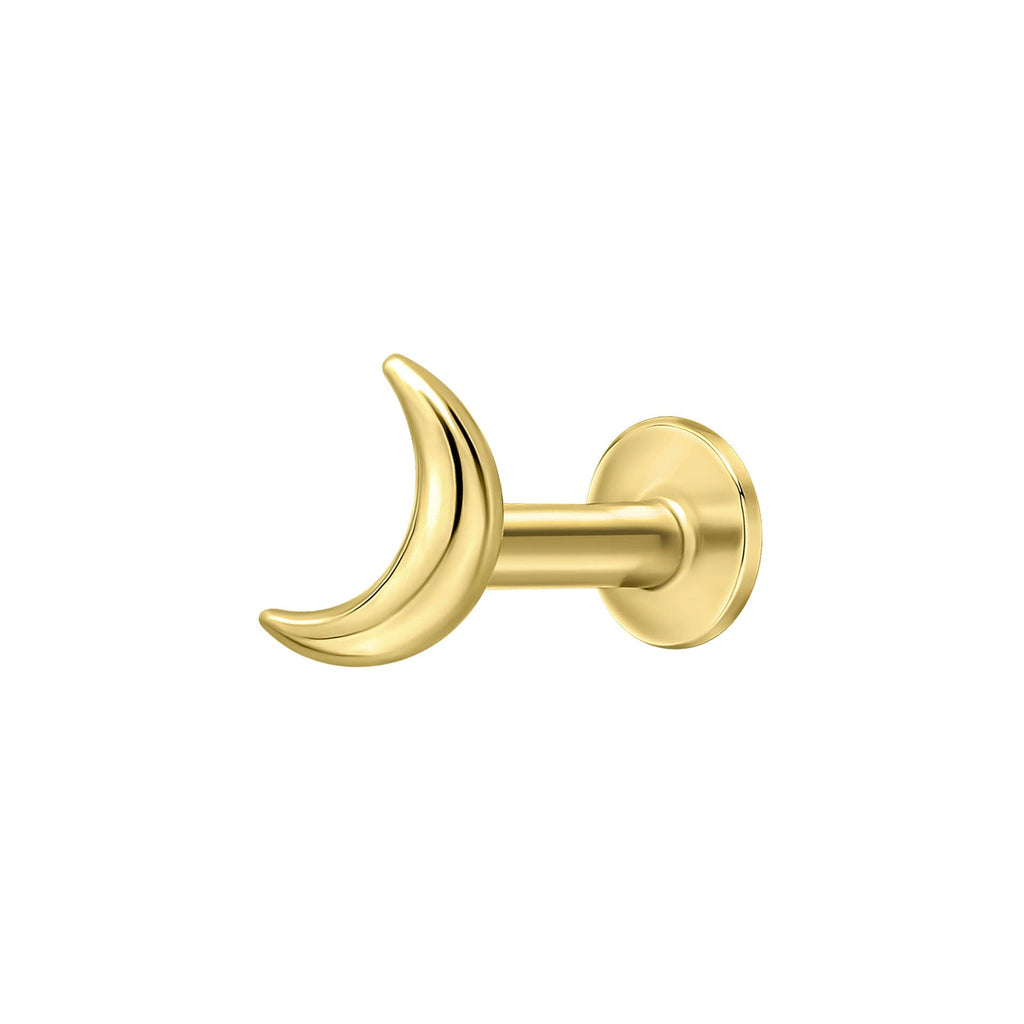 Beginnings Crescent Moon Labret Stud Earring