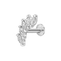 Beginnings Navette Cluster Labret Stud Earring