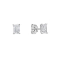 Diamonfire Emerald Cut Zirconia Stud Earrings