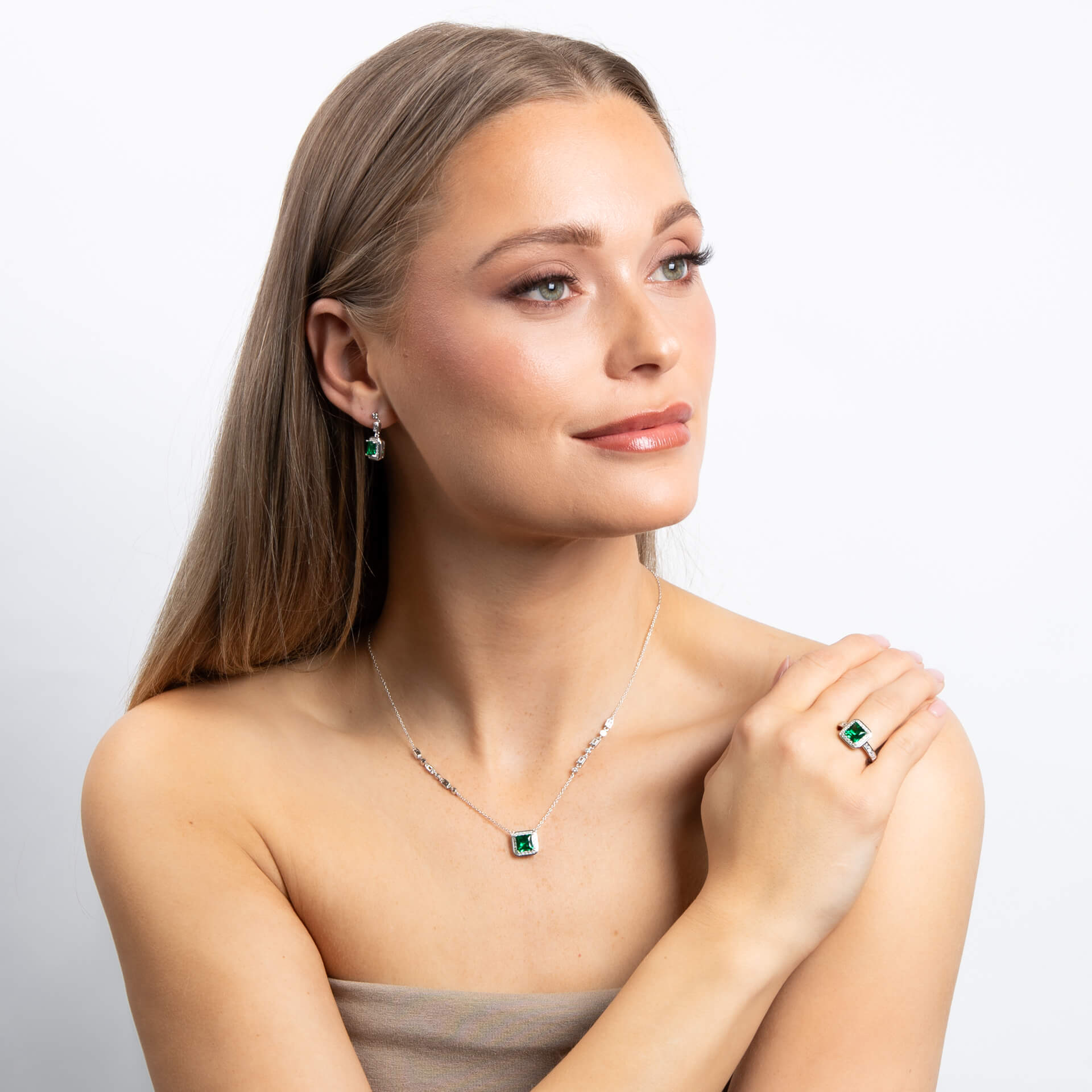 Diamonfire Art Deco Style Pave Ring