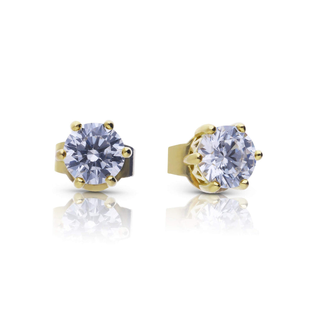Diamonfire Six Claw Carat Stud Earrings