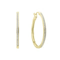 Diamonfire 33mm Large Hoop Earrings