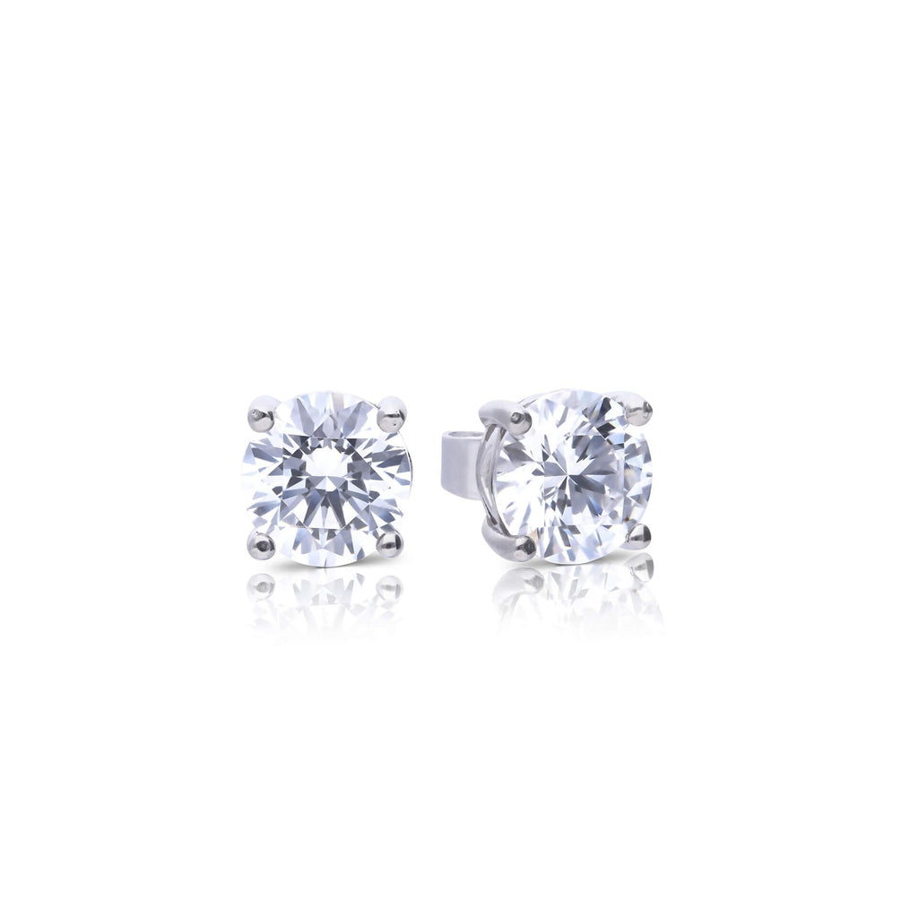 Diamonfire Four Claw Carat Stud Earrings