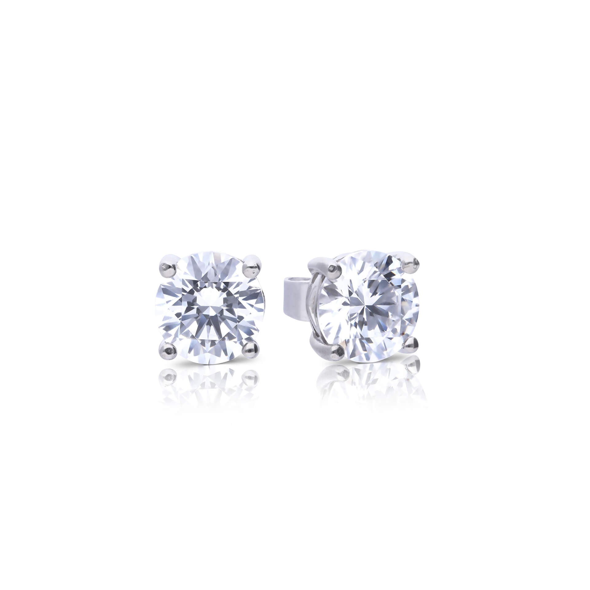 Diamonfire Four Claw Carat Stud Earrings