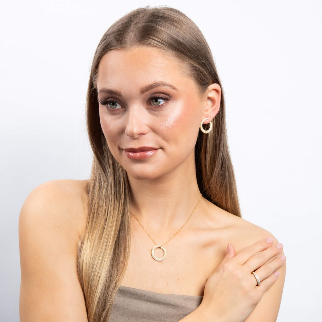 Diamonfire Pave Set Dome Ring