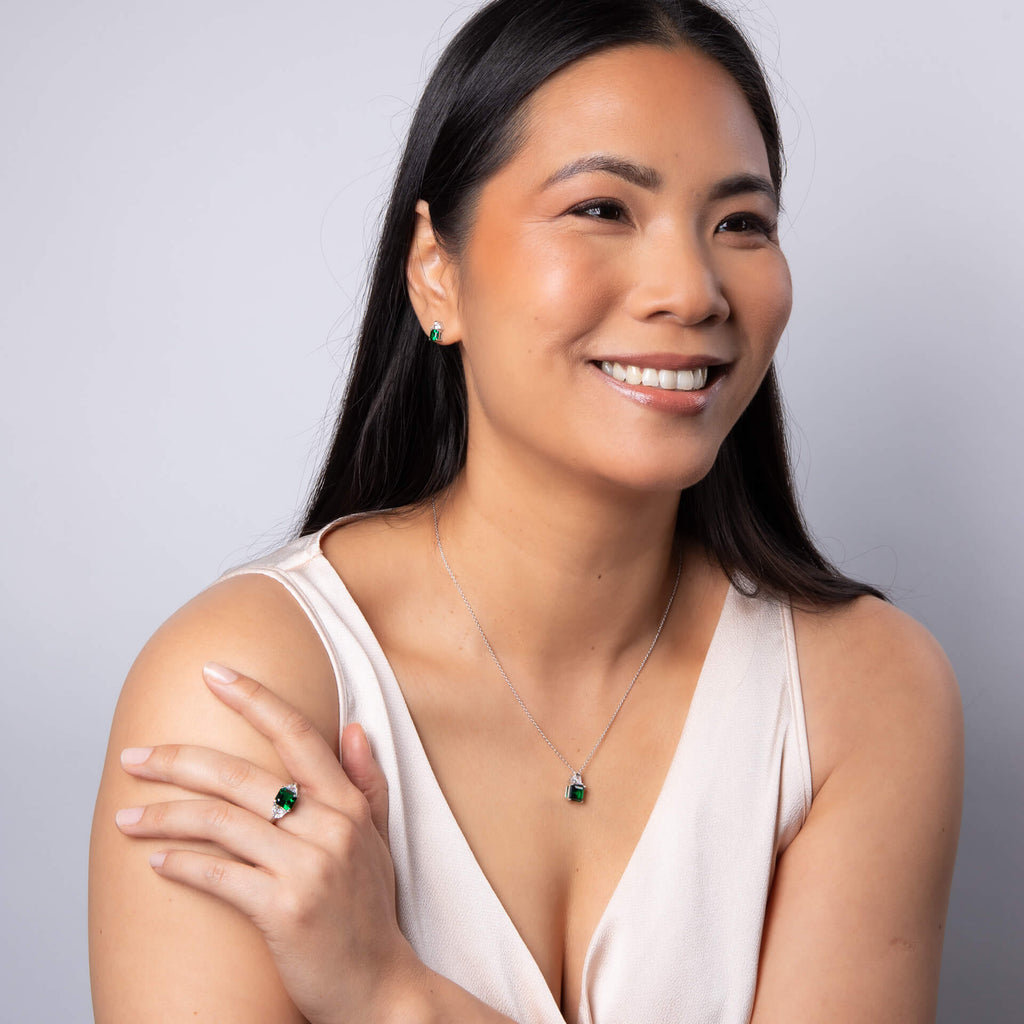Diamonfire Square Cut Necklace