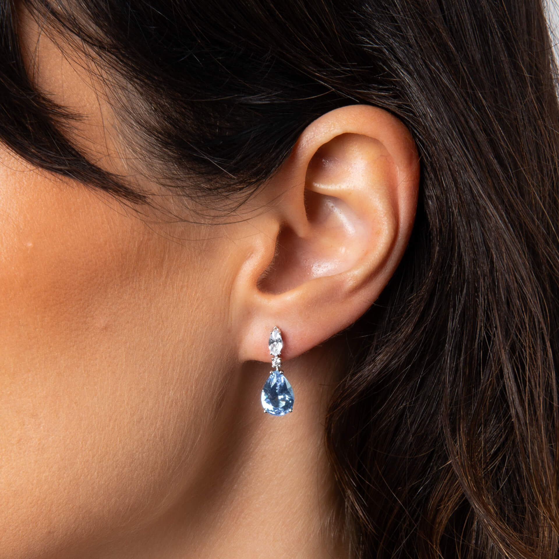 Diamonfire Teardrop and Marquise Drop Earrings