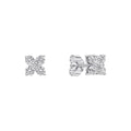 Diamonfire Zirconia Cluster Flower Stud Earrings