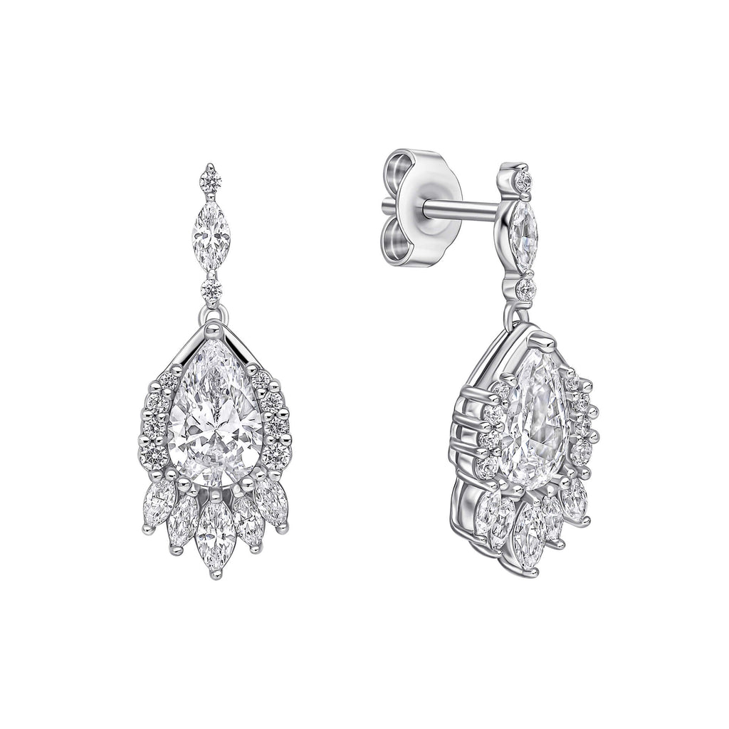 Diamonfire Teardrop Chandelier Earrings