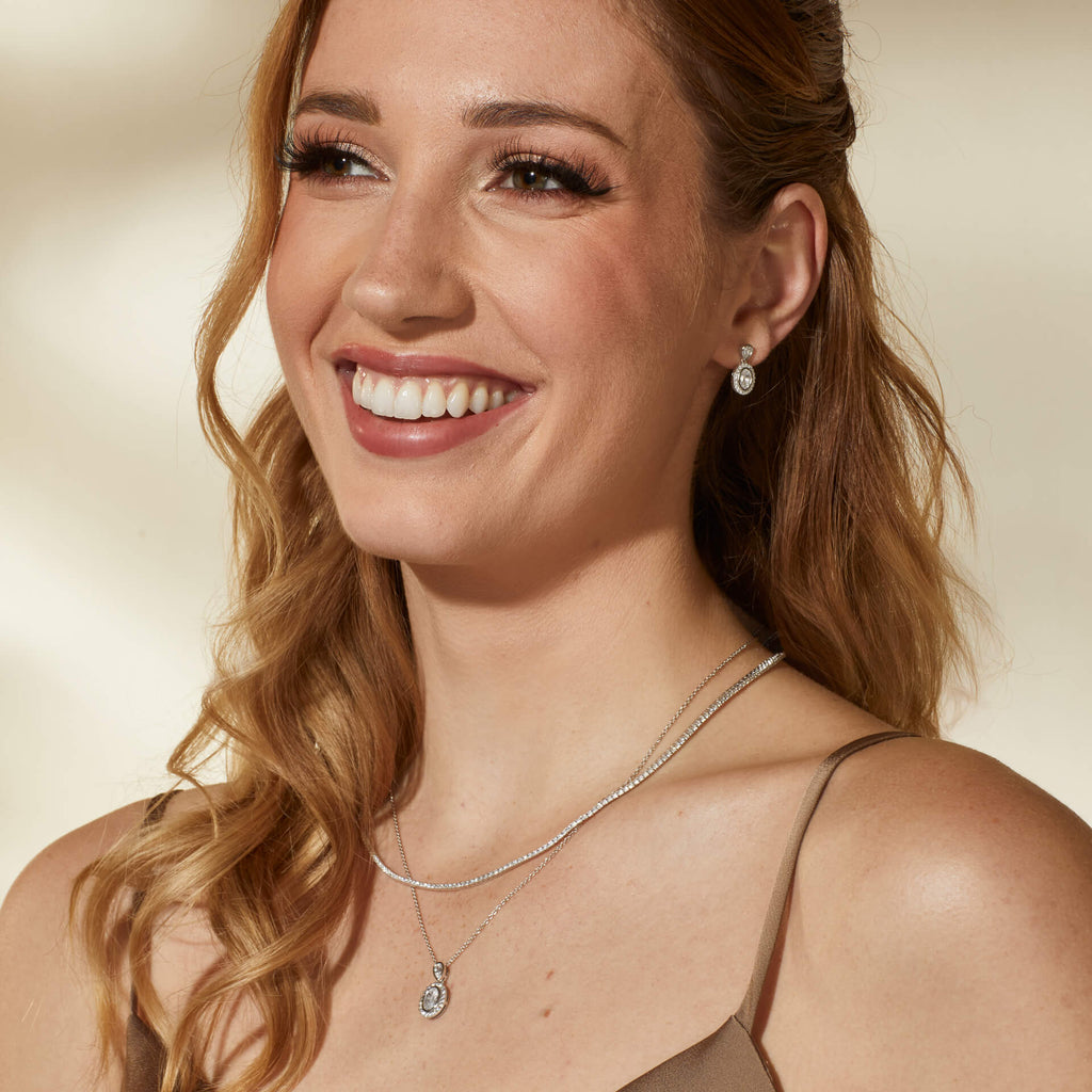 Diamonfire Demi Fine Tennis Necklace