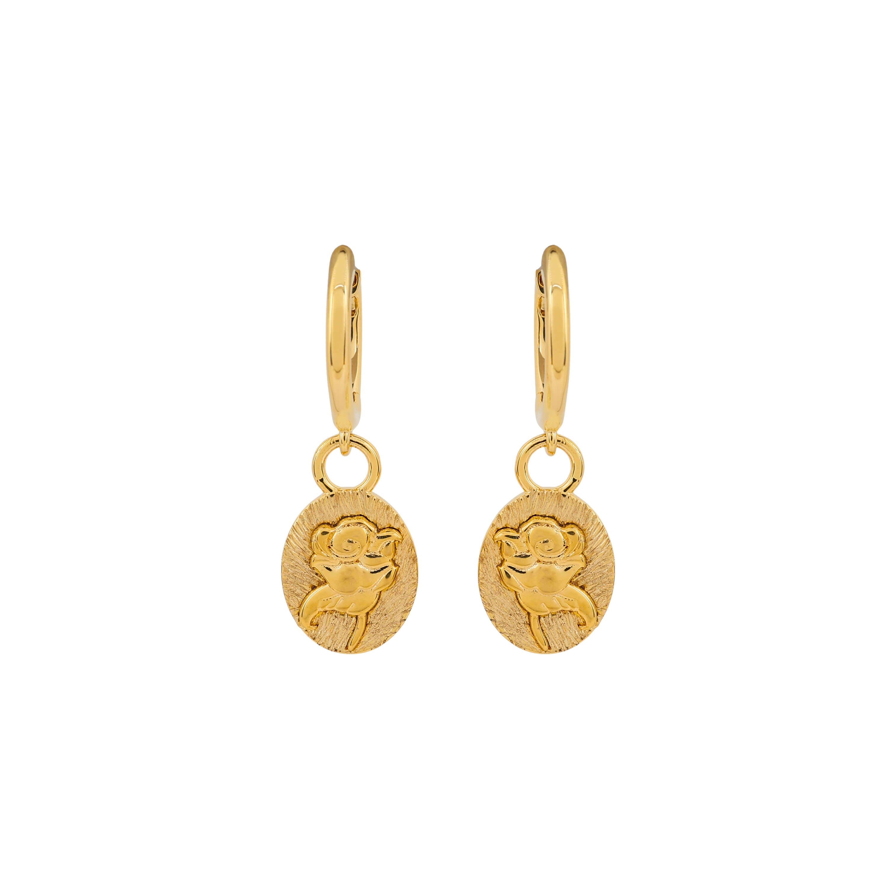 Laura Ashley Fashion Baythorne Roses Assembled Hoop Earrings
