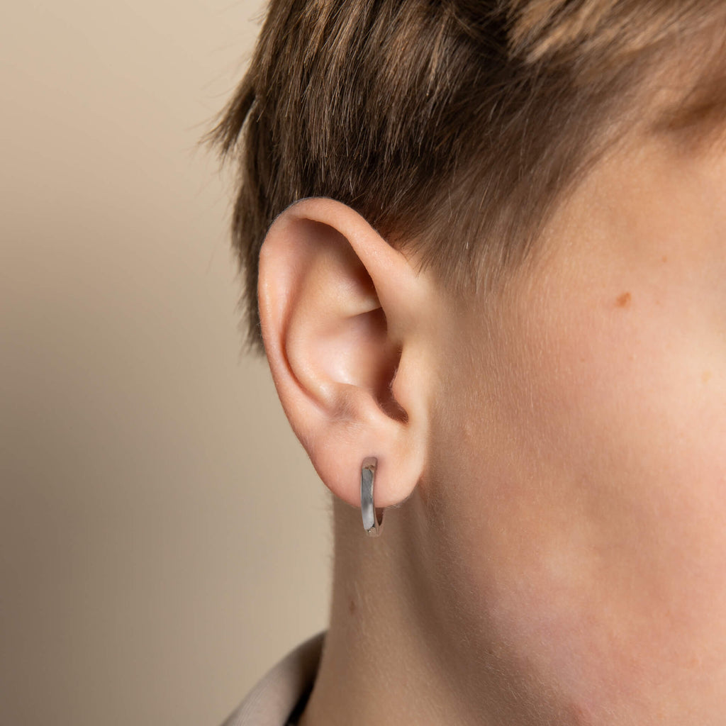 Fred Bennett Smaller Fit Stainless Steel Hoop Earrings