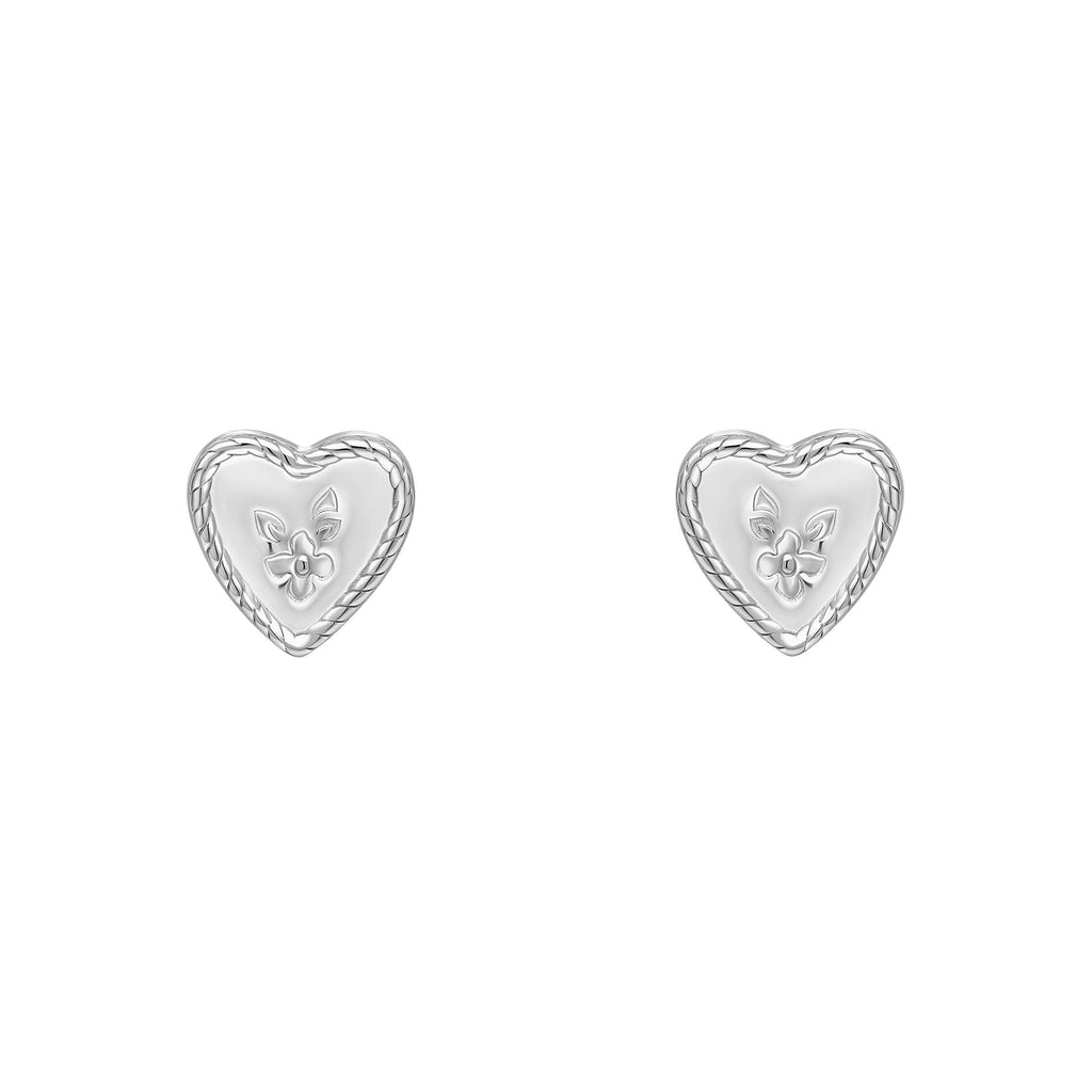 Laura Ashley Silver Spring Posy Vintage Stud Earrings