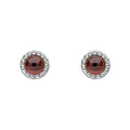 Beginnings Milgrain Semi-Precious Cabochon Birthstone Earrings