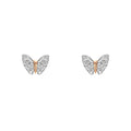 Laura Ashley Silver Kids Butterfly Garden Mini Stud Earrings