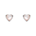 Laura Ashley Silver Kids Rosmere Love Heart Stud Earrings