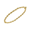 Elements Gold Rope Twist Bangle