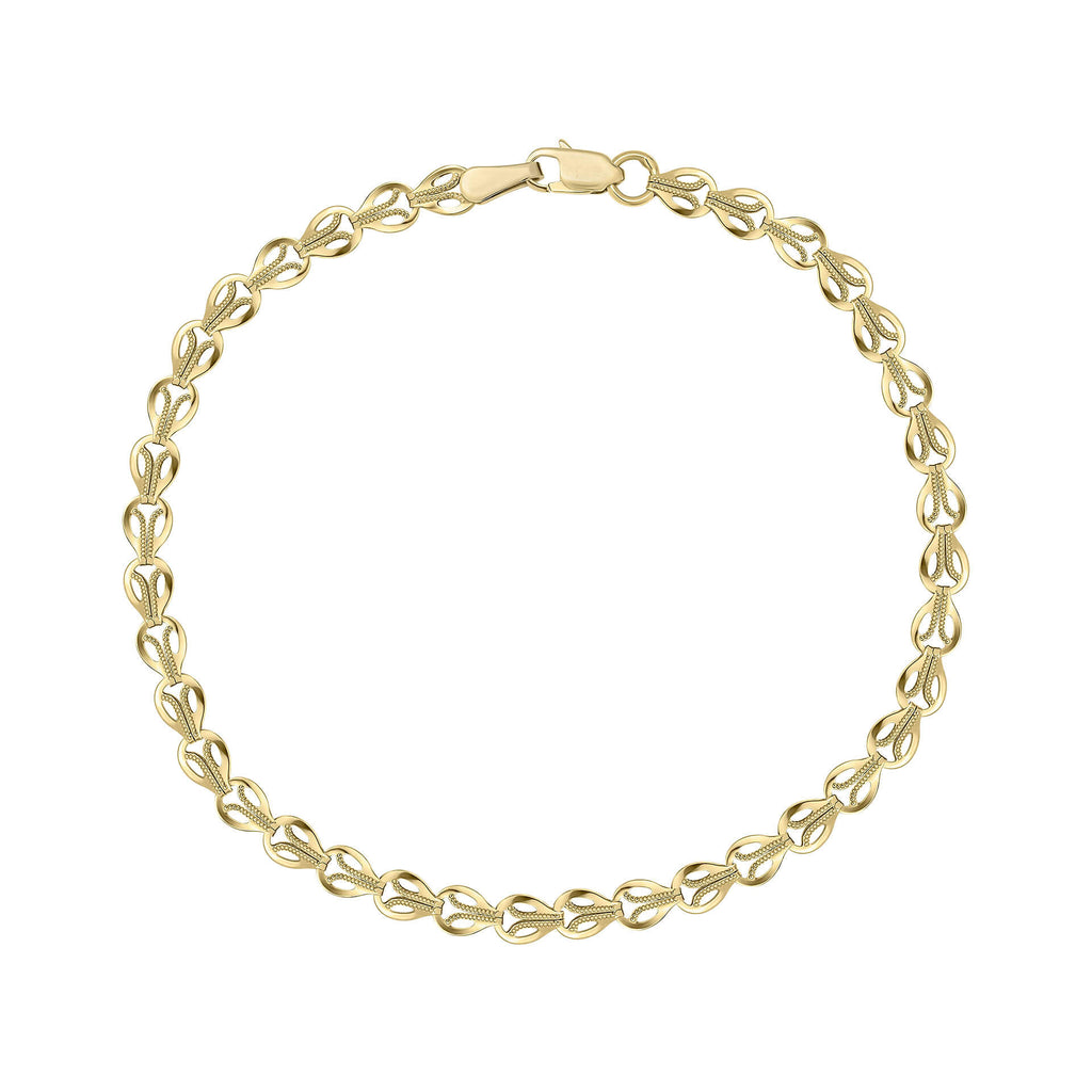 Elements Gold Stampato Link Chain Bracelet