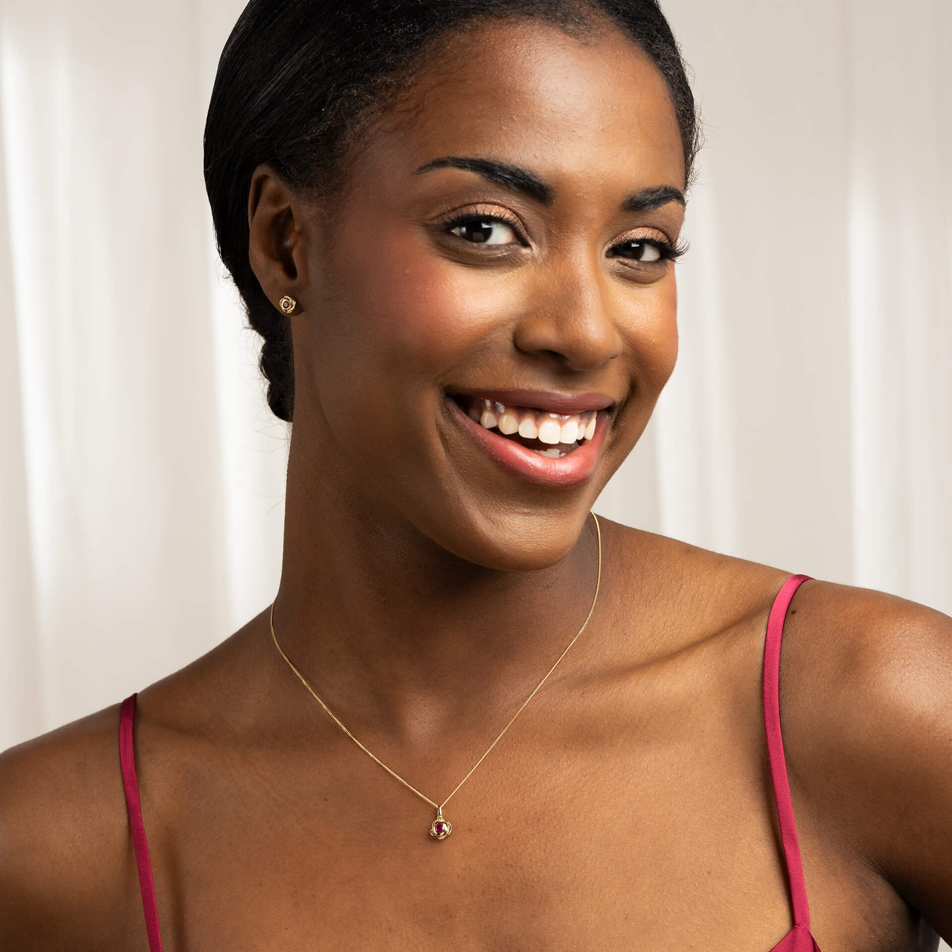Elements Gold Fura Ruby Pendant