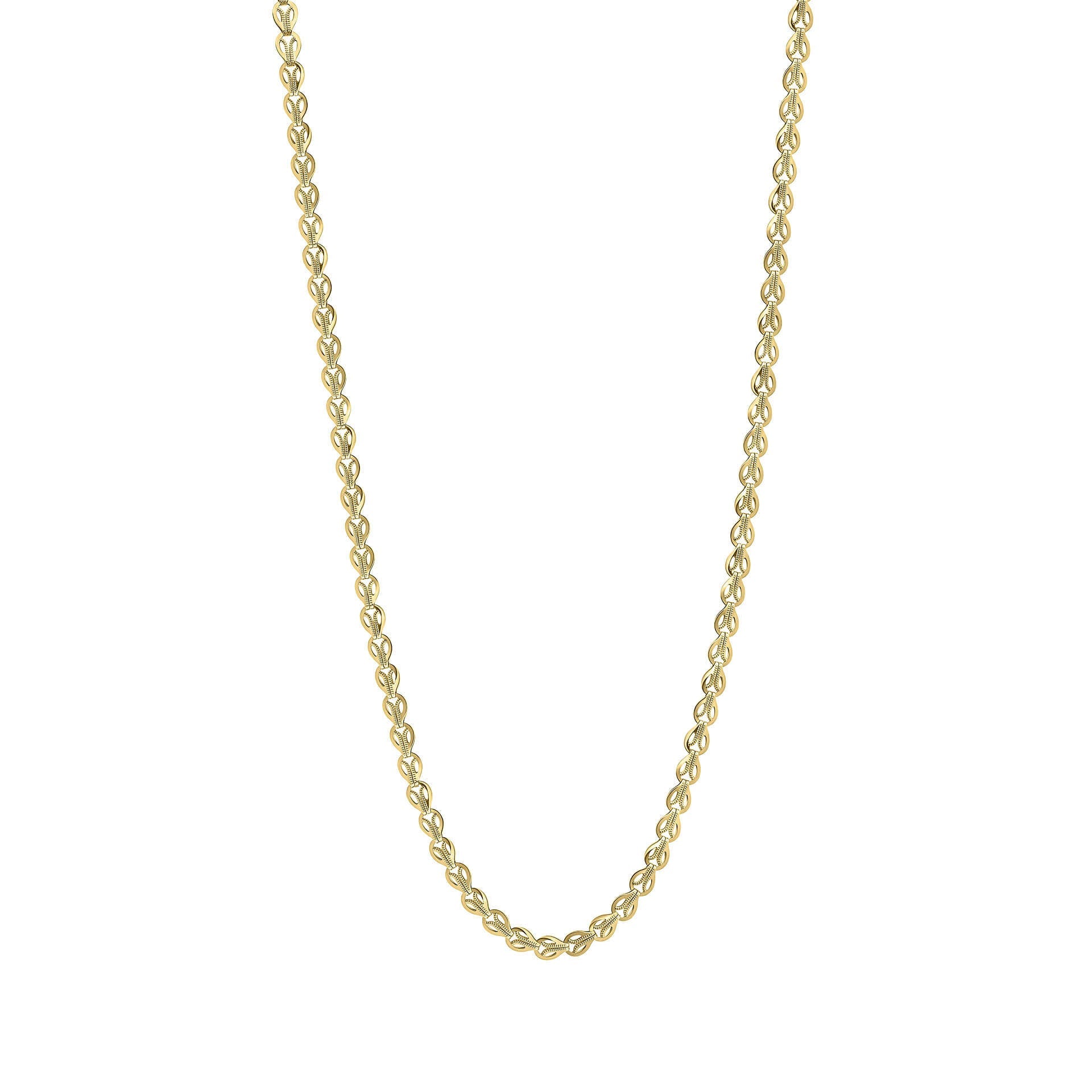 Elements Gold Stampato Link Chain Necklace