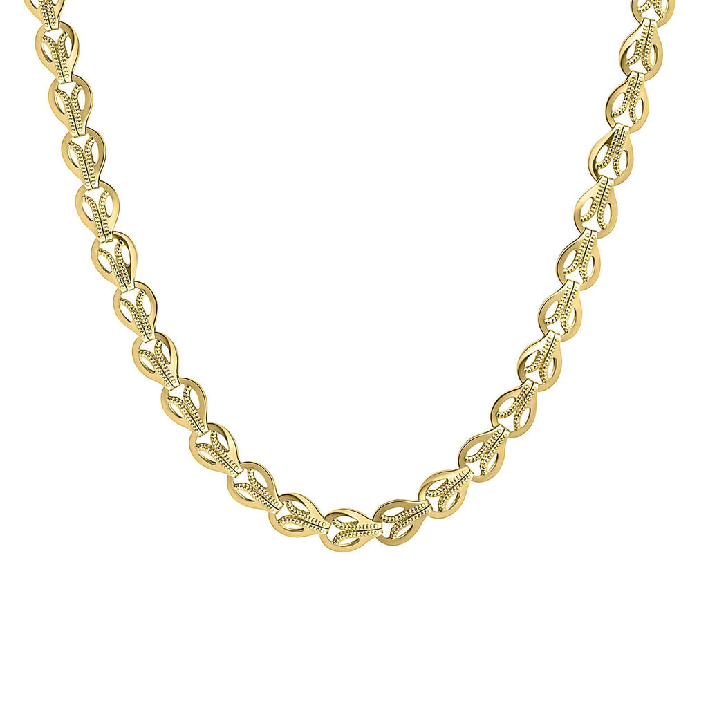 Elements Gold Stampato Link Chain Necklace