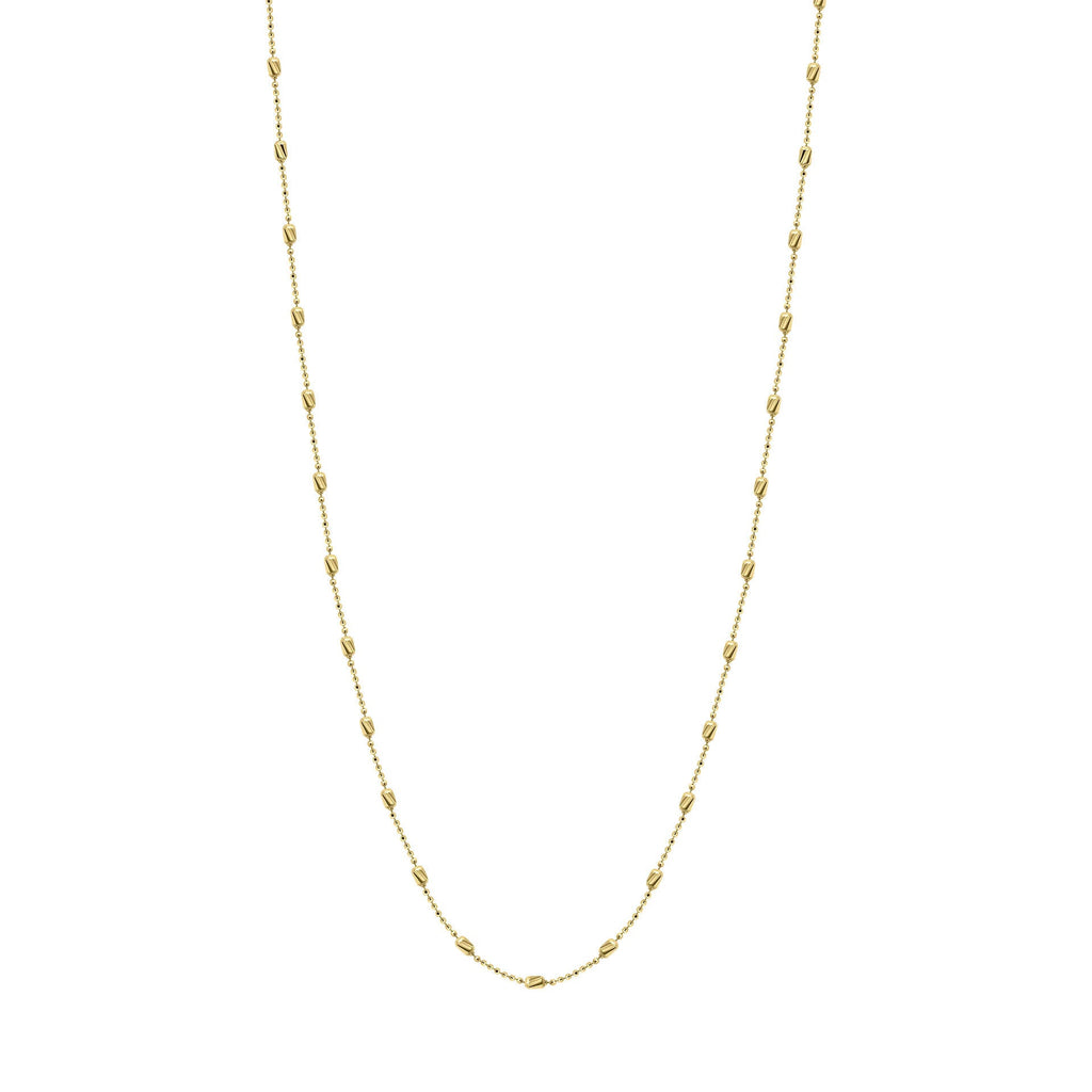 Elements Gold Diamond Cut Station Necklace
