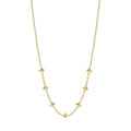 Elements Gold Textured Flower Station Necklace