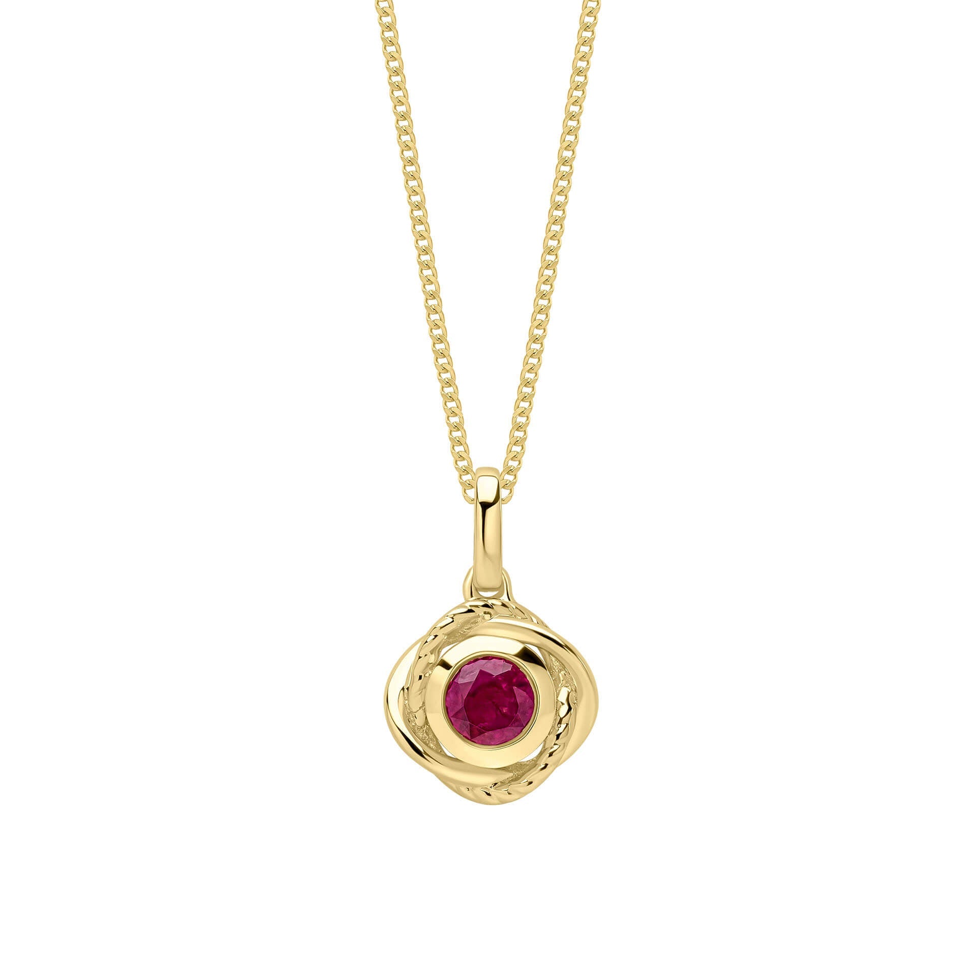 Elements Gold Fura Ruby Pendant