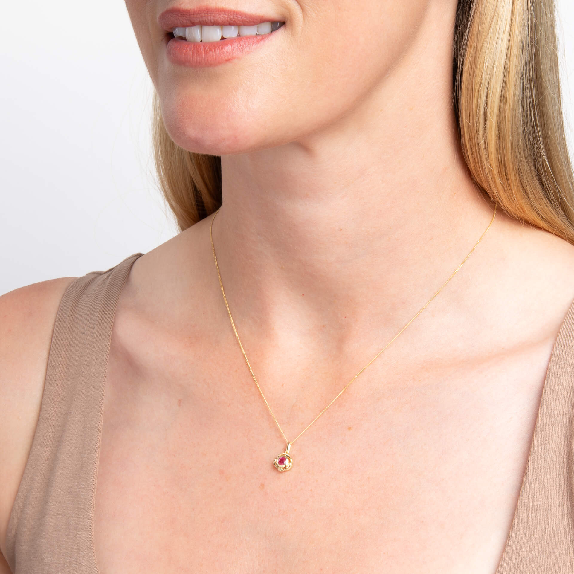 Elements Gold Fura Ruby Pendant