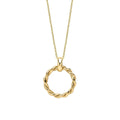 Elements Gold Rope Twist Hoop Pendant
