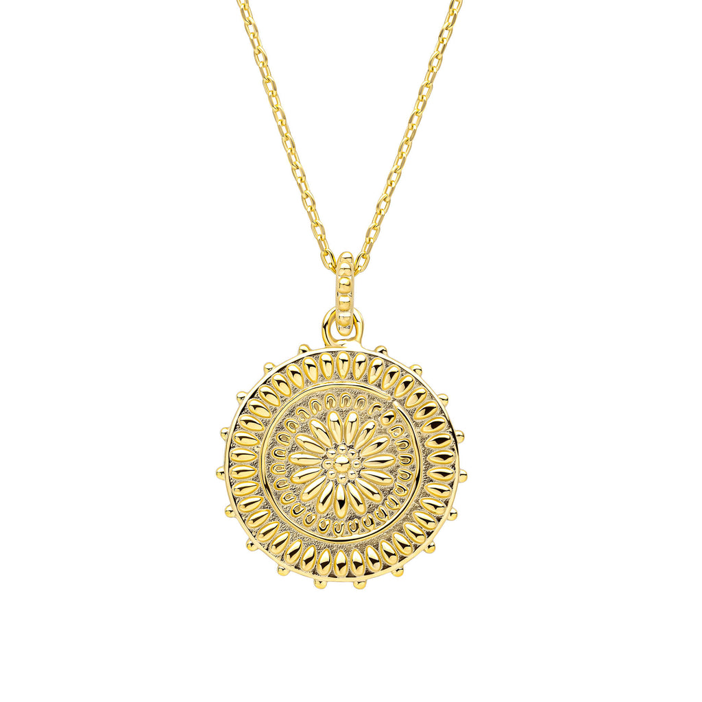 Laura Ashley Silver Katya Sunflowers Necklace