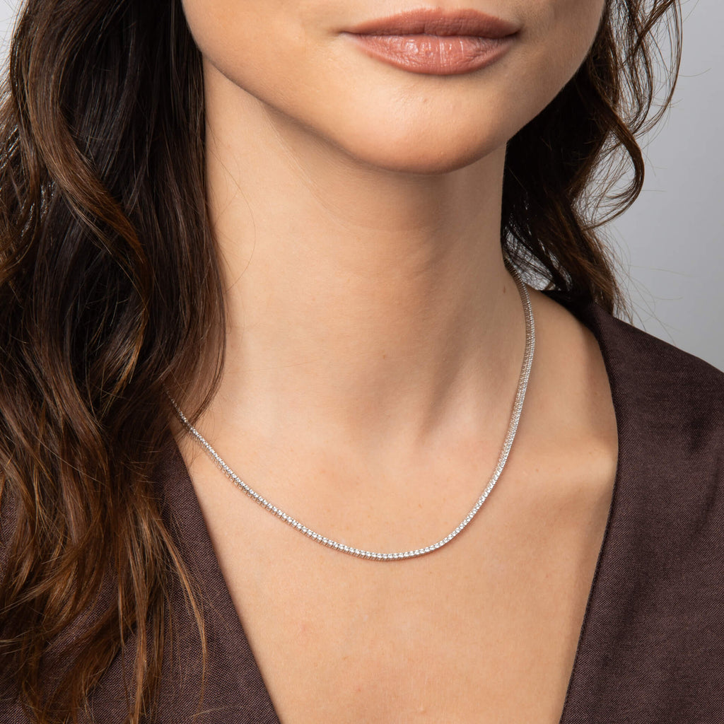 Diamonfire Demi Fine Tennis Necklace