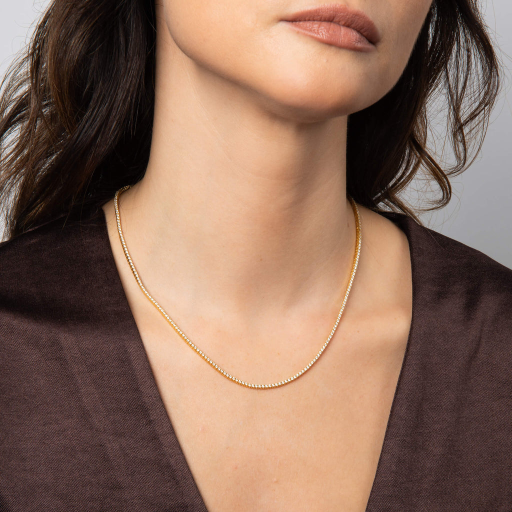 Diamonfire Demi Fine Tennis Necklace