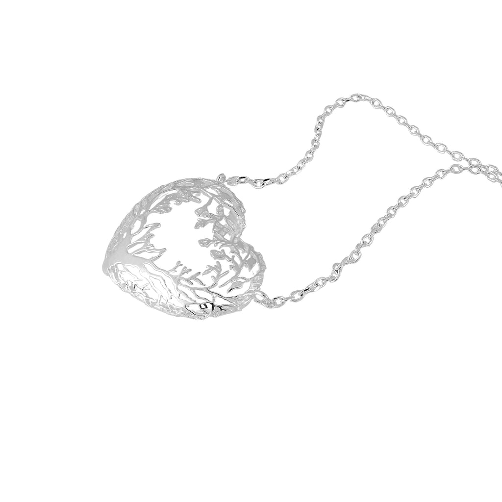 Laura Ashley Fashion Firbeck Toile Heart Necklace