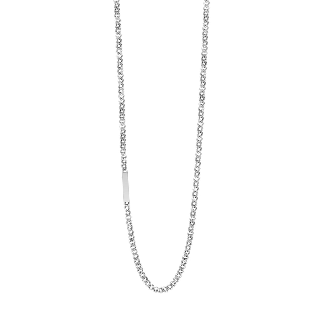 Fred Bennett Chain Necklace with Offset Engravable Bar