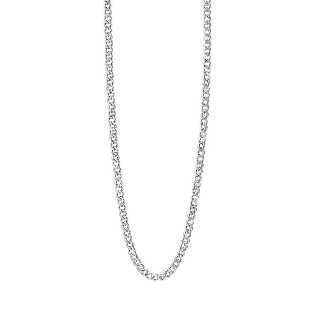 Fred Bennett Smaller Fit Stainless Steel Cuban Link Chain Necklace