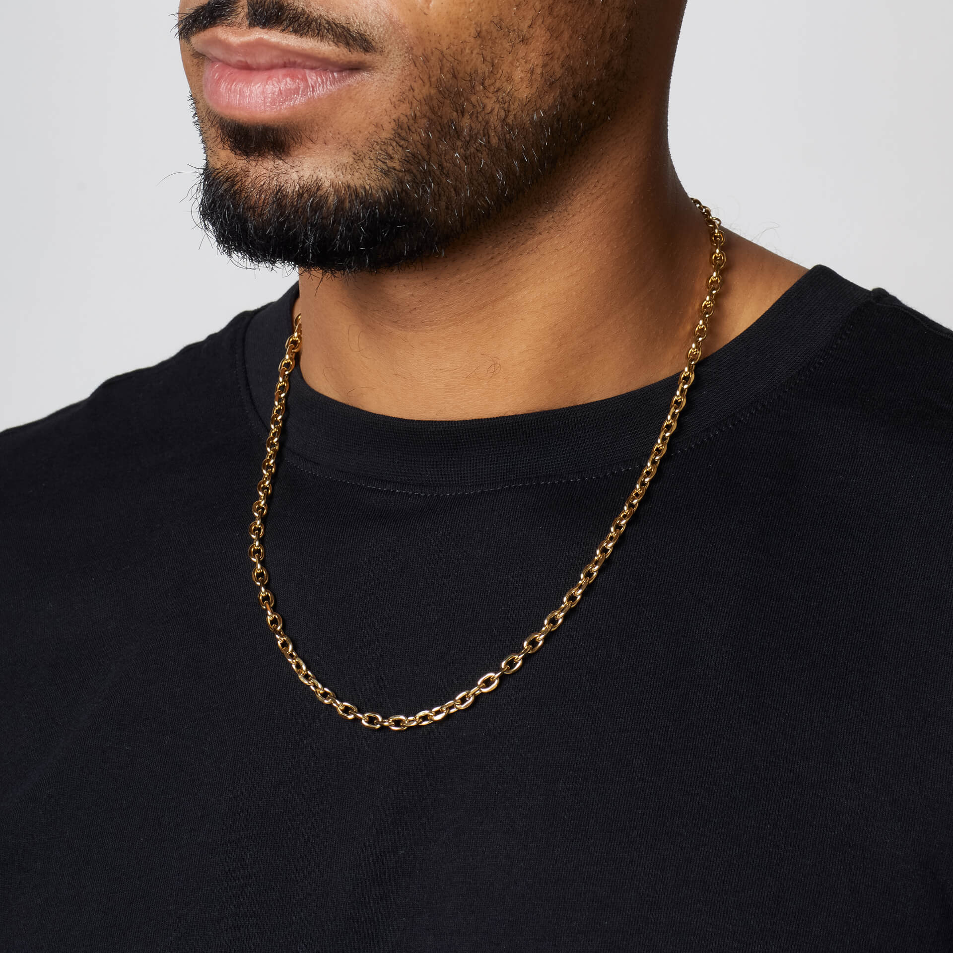Fred Bennett Stainless Steel Cable Link Necklace