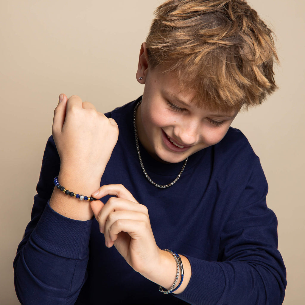 Fred Bennett Smaller Fit Leather Woven Leather Bracelet