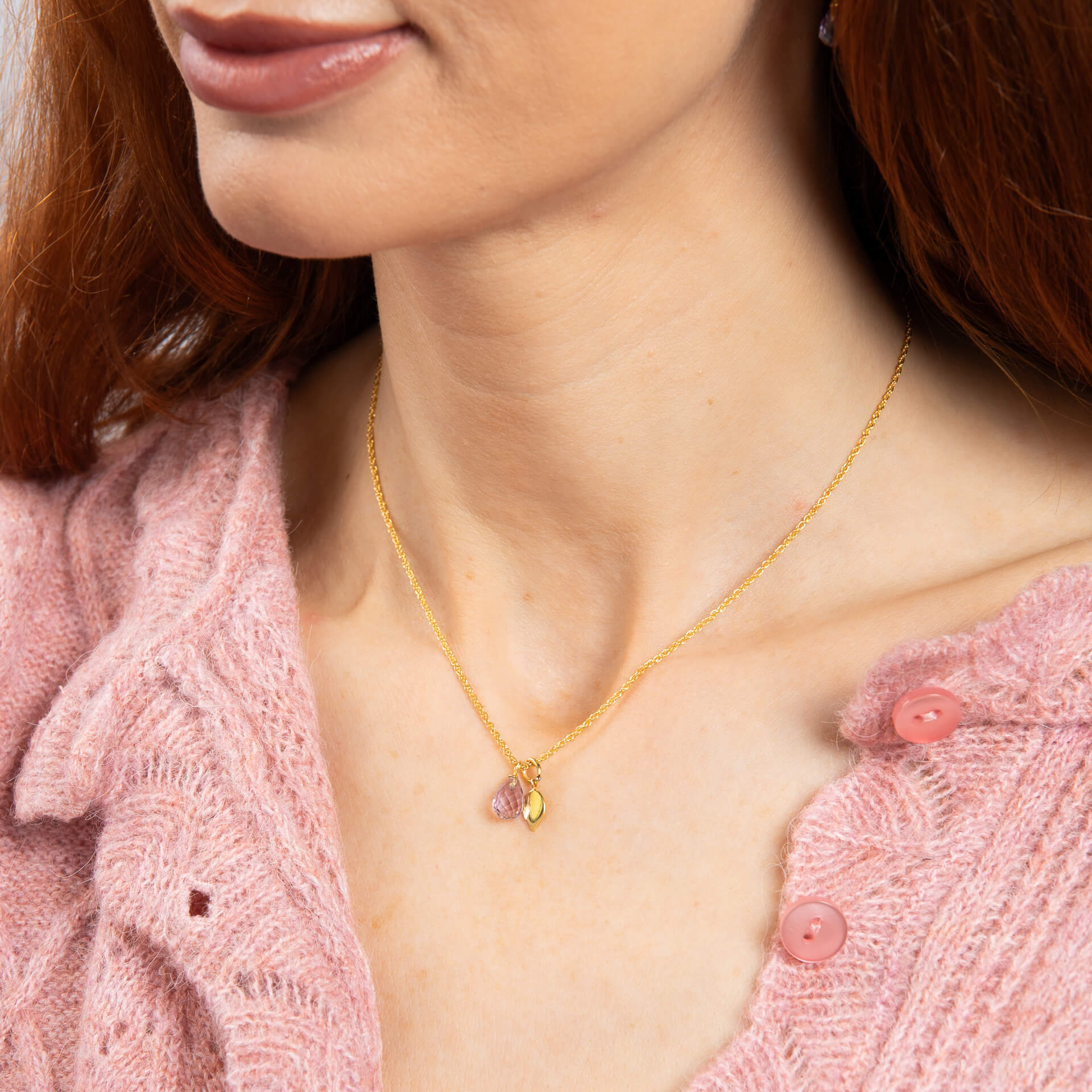 Laura Ashley Silver Everingham Meadow Semi-Precious Briolette Necklace