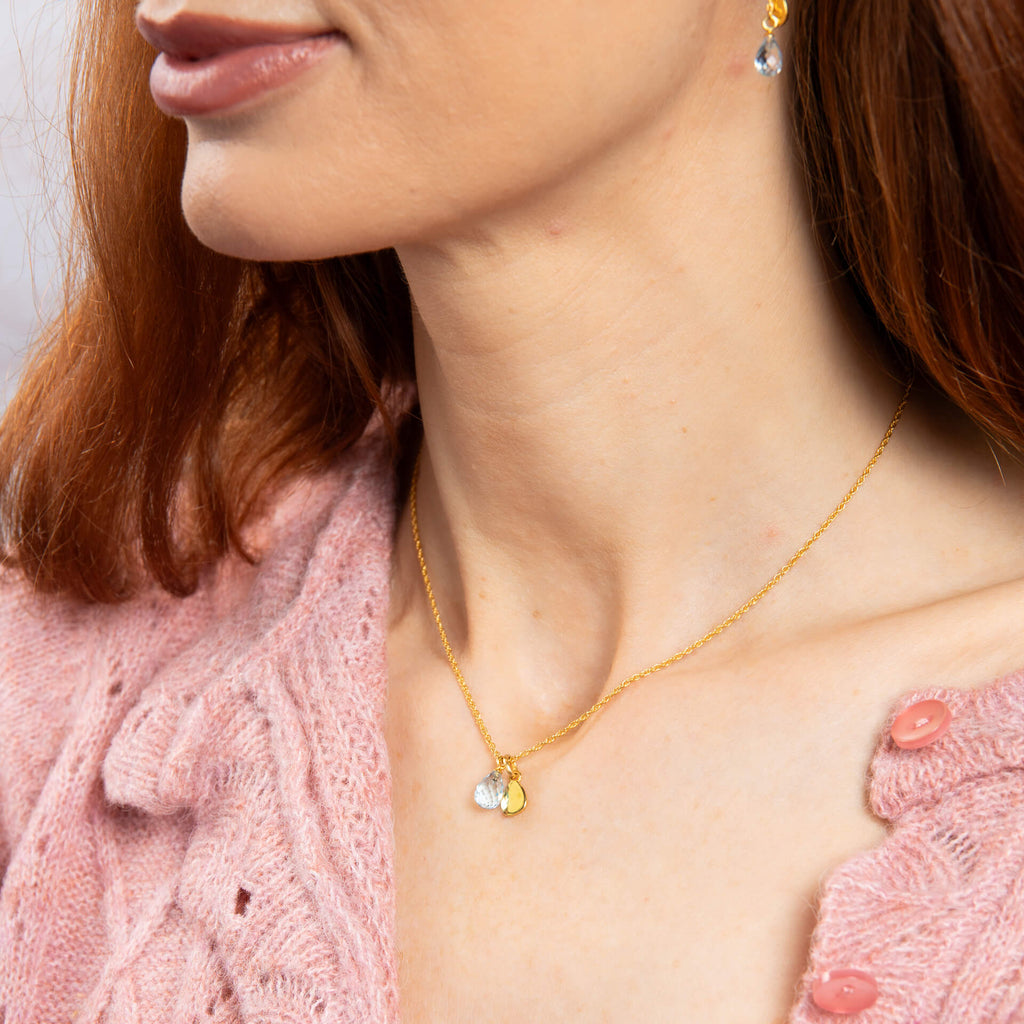 Laura Ashley Silver Everingham Meadow Semi-Precious Briolette Necklace